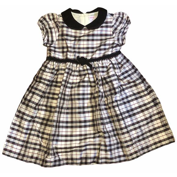 Gymboree Black And Red Plaid Dress size 4 - Picture 1 of 4